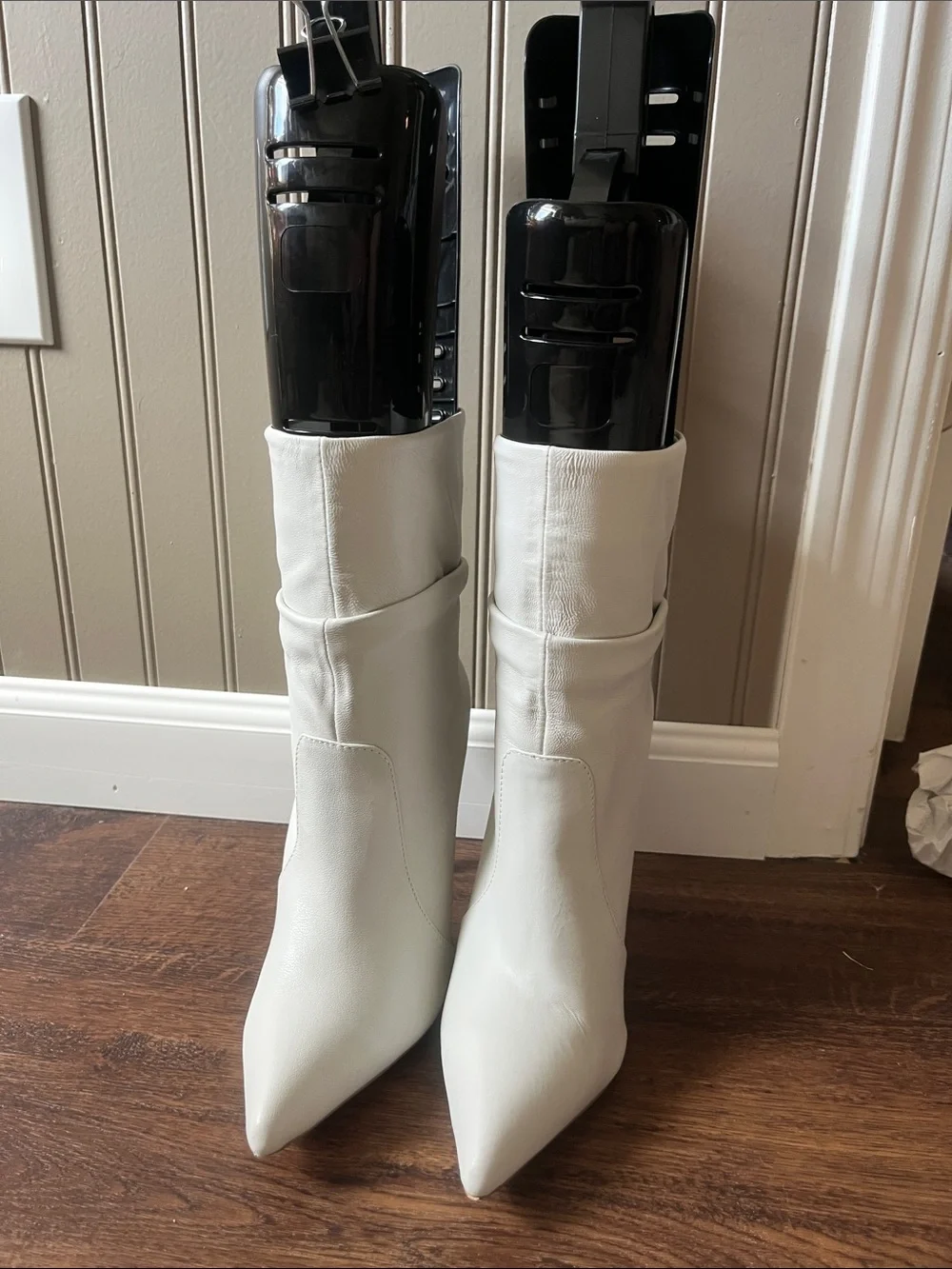 STEVE-MADDEN Women's Over-the-Knee Pointed Toe Boots in White